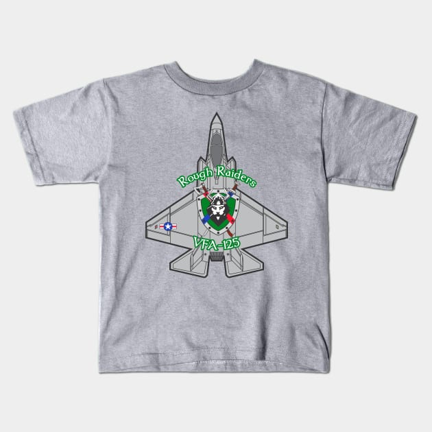 F-35C Lightning II - Rough Raiders Kids T-Shirt by MBK